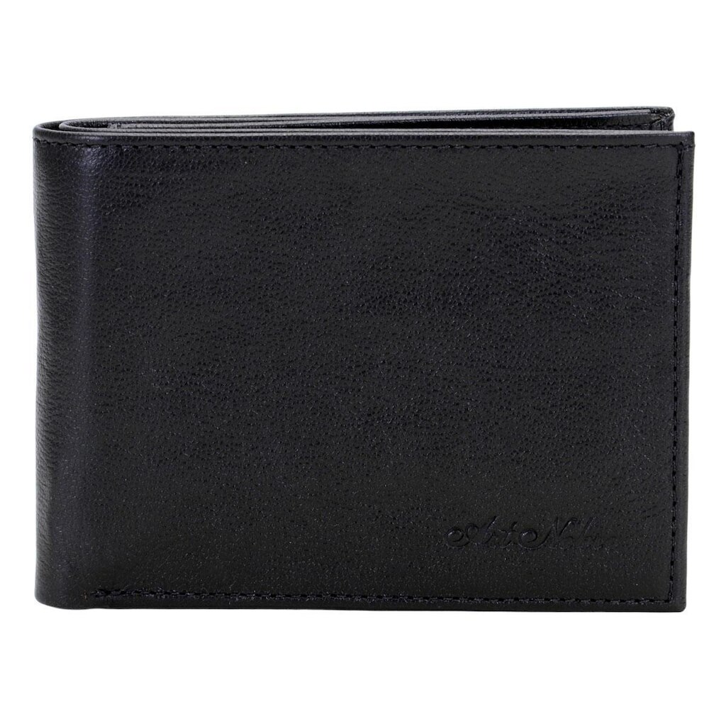 Carteira Masculina 100% Couro Legítimo Preta Nobre 06