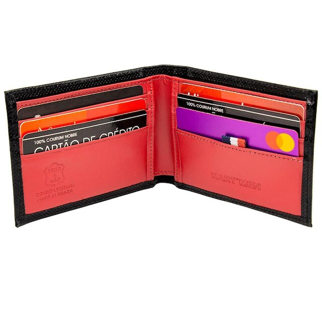 Carteira Masculina de Couro Kartmen 102
