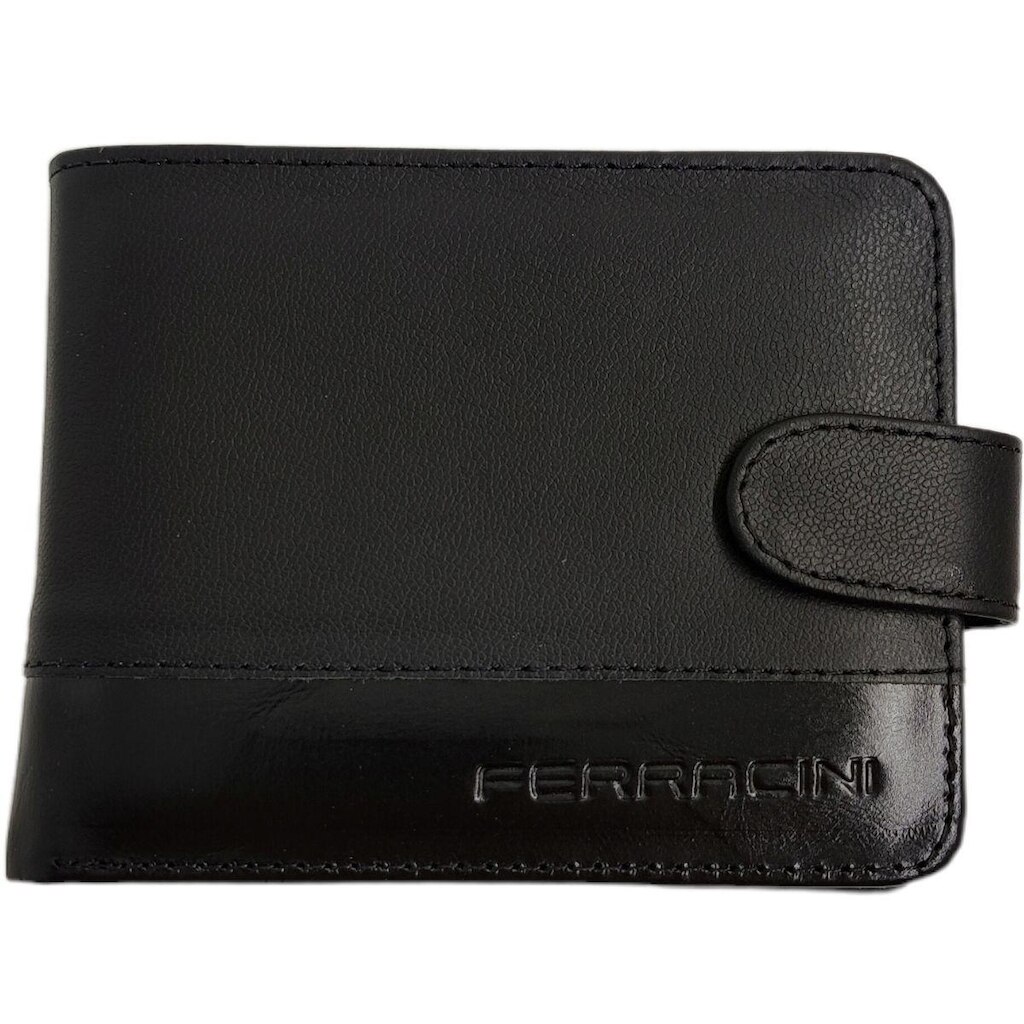 Carteira Masculina em Couro com Forro Têxtil Ferracini Cf387