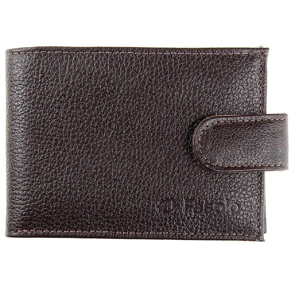 Carteira Masculina Fasolo de Couro - Cafe Menor preço em Carteira Masculina Fasolo de Couro - Cafe