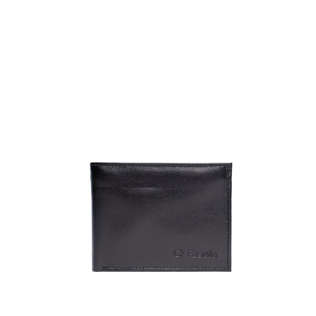Carteira Masculina Fasolo H045035751 Couro Slim Preto