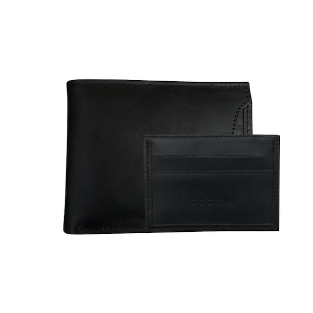 Carteira Masculina Ogochi com Porta Cartão Preta - 064520003