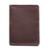 Carteira Masculina Slim em Couro Porta Cartao Vertical Lisa Pequena Portatil Forro Interno - Marrom
