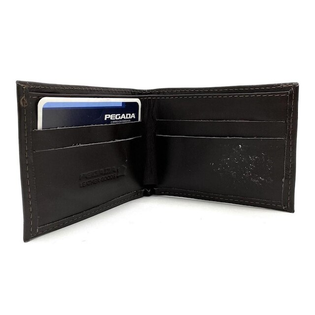 Carteira Pegada Couro Pequena Anilina Soft Masculina