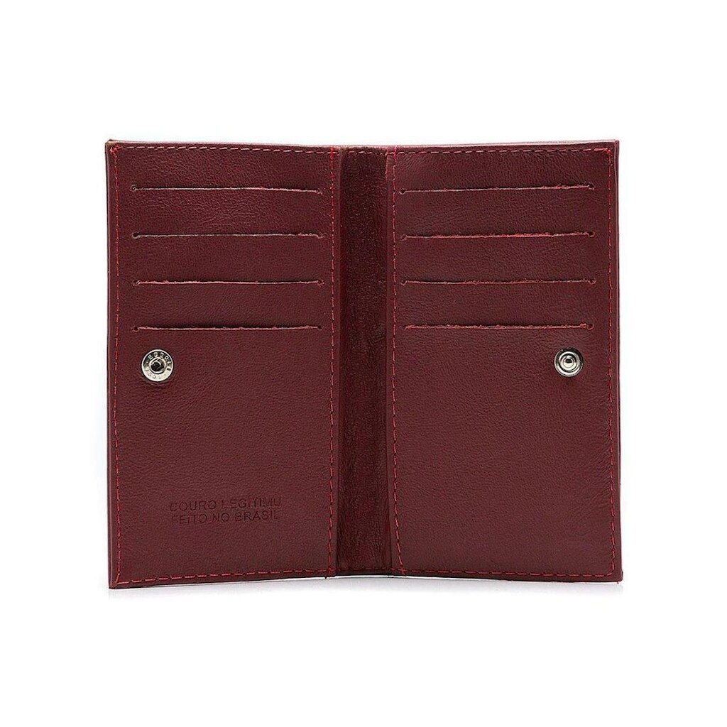 Carteira Porta Cartão Couro Comfort Ruby CF-004 Feminina