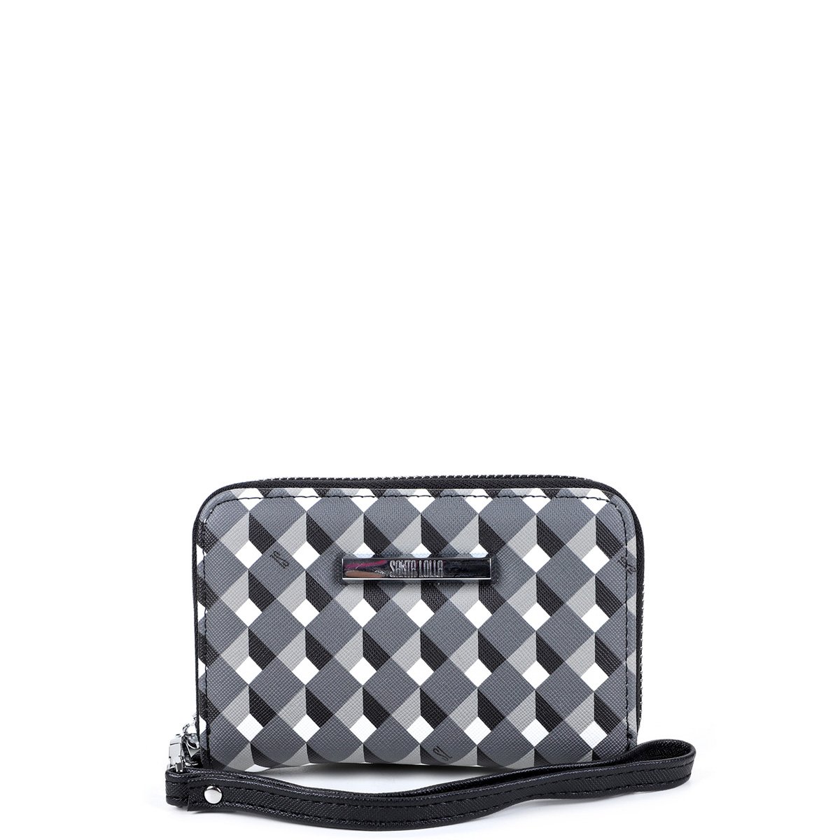 Carteira Santa Lolla Estampa Cubos Feminina - Preto é ruim? Carteira Santa Lolla Estampa Cubos Feminina - Preto é boa?