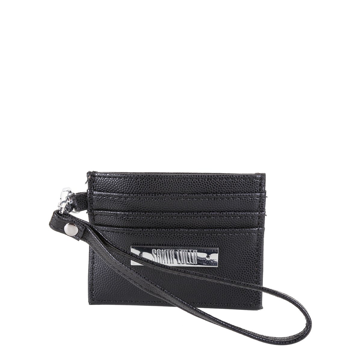 Carteira Santa Lolla Porta Cartão PU Feminina - Preto Menor preço em Carteira Santa Lolla Porta Cartão PU Feminina - Preto