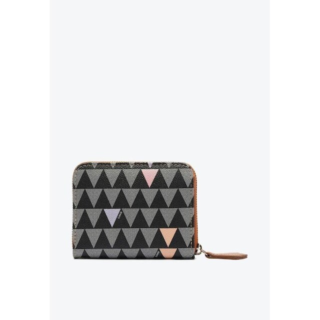 CARTEIRA SCHUTZ TRIANGLE PEQUENA MARROM