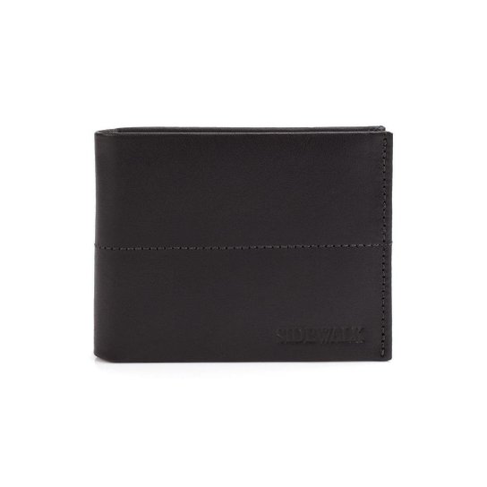 Carteira SideWalk Couro Masculina - Preto