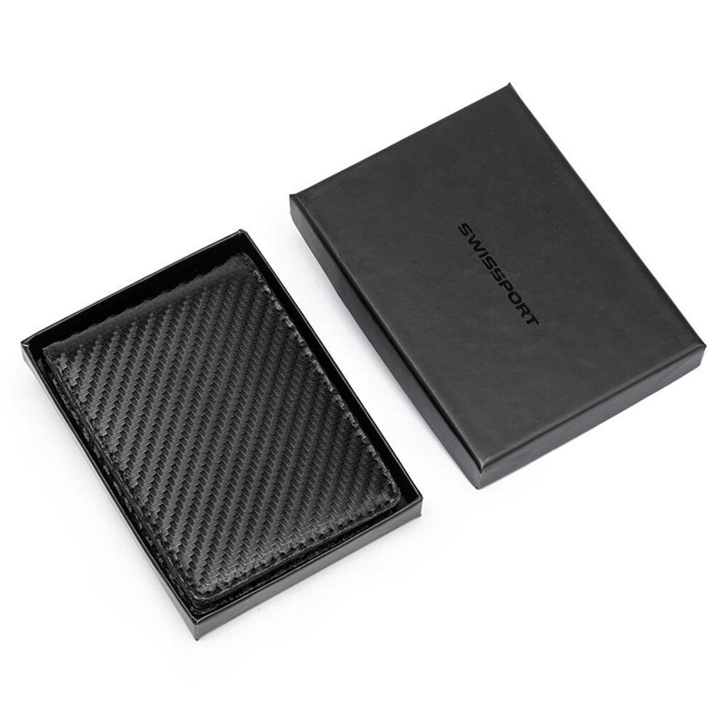 Carteira Swissport Masculina Porta Cartão Slim