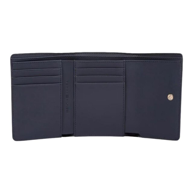 Carteira Tommy Hilfiger Icon Trifold Feminino Azul Marinho