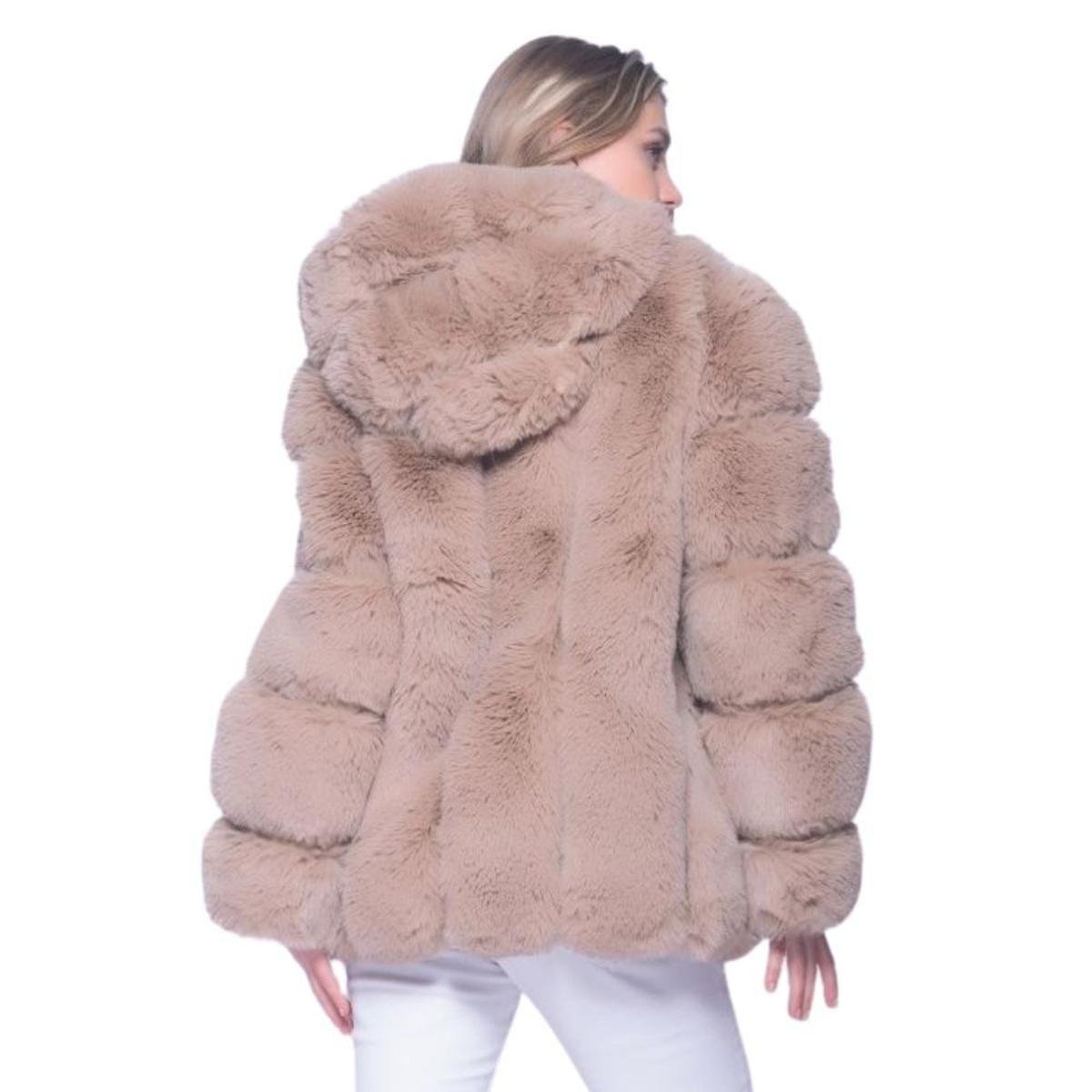 Amazon Casaco Pele Sintetica Feminino Rr2831 Duas Maneiras Usar