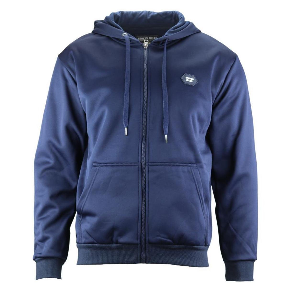 Casaco Broken Rules Moletom Com Zíper E Capuz Masculino Zattini