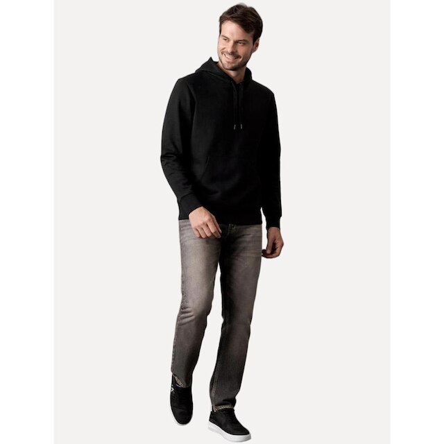 Casaco Calvin Klein Jeans Masculino Cotton CK Bordado Preto