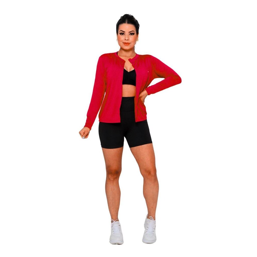 Casaco Camisa Sem Zíper com Proteção UV FPU50 Feminino