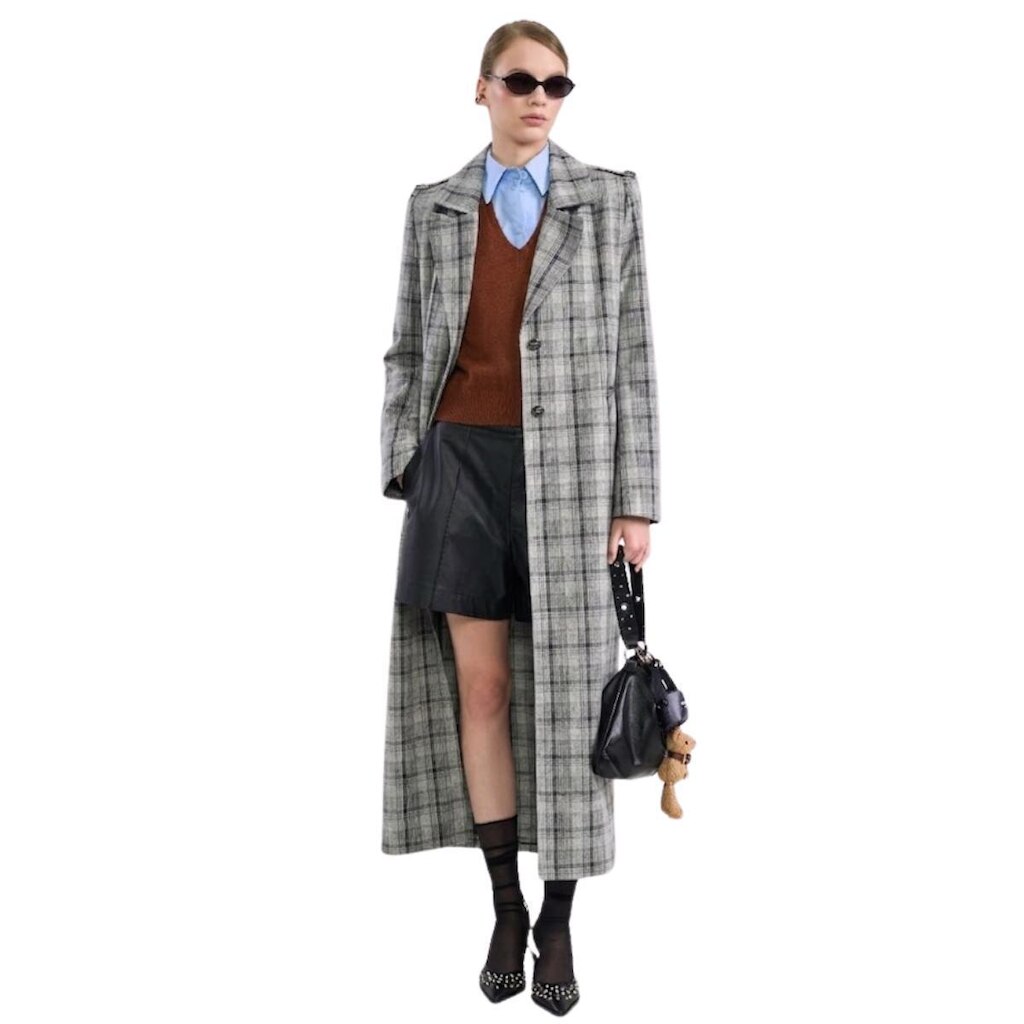 Casaco Colcci Xadrez Feminino Max Alongado