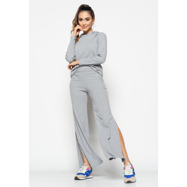 Casaco Comfy Malha Canelada Com Capuz Salvatore Fashion