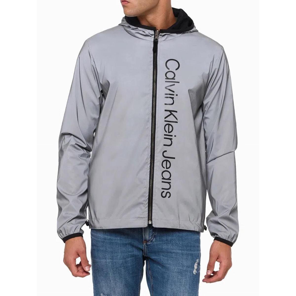 Casaco Corta Vento Masculino Dupla Face Calvin Klein Refletivo