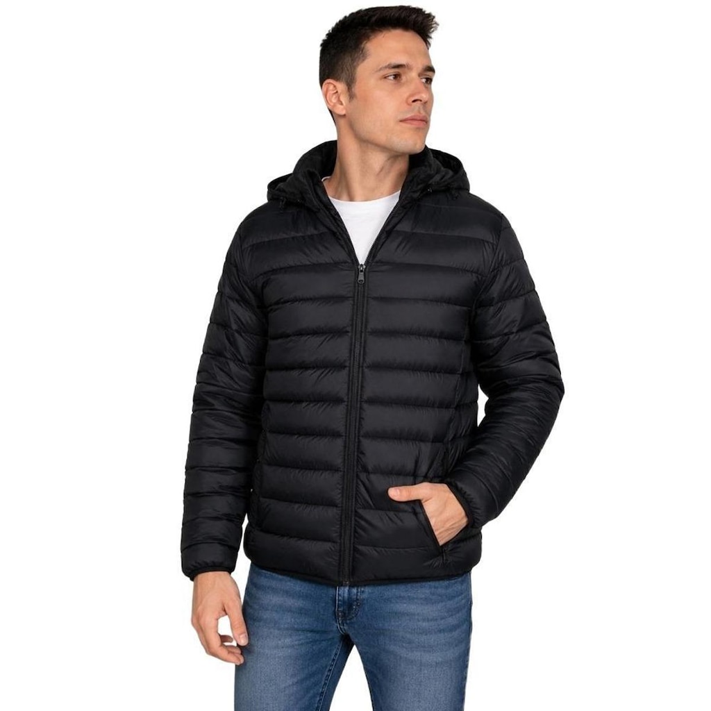 Casaco de Frio Bobojaco Puffer Jaqueta Impermeavel Masculina