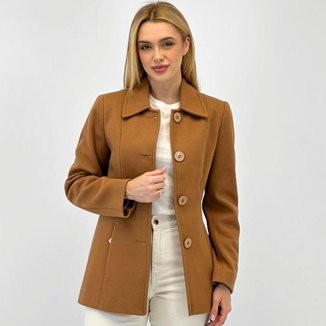 Casaco Ditaly Médio Casual Feminino