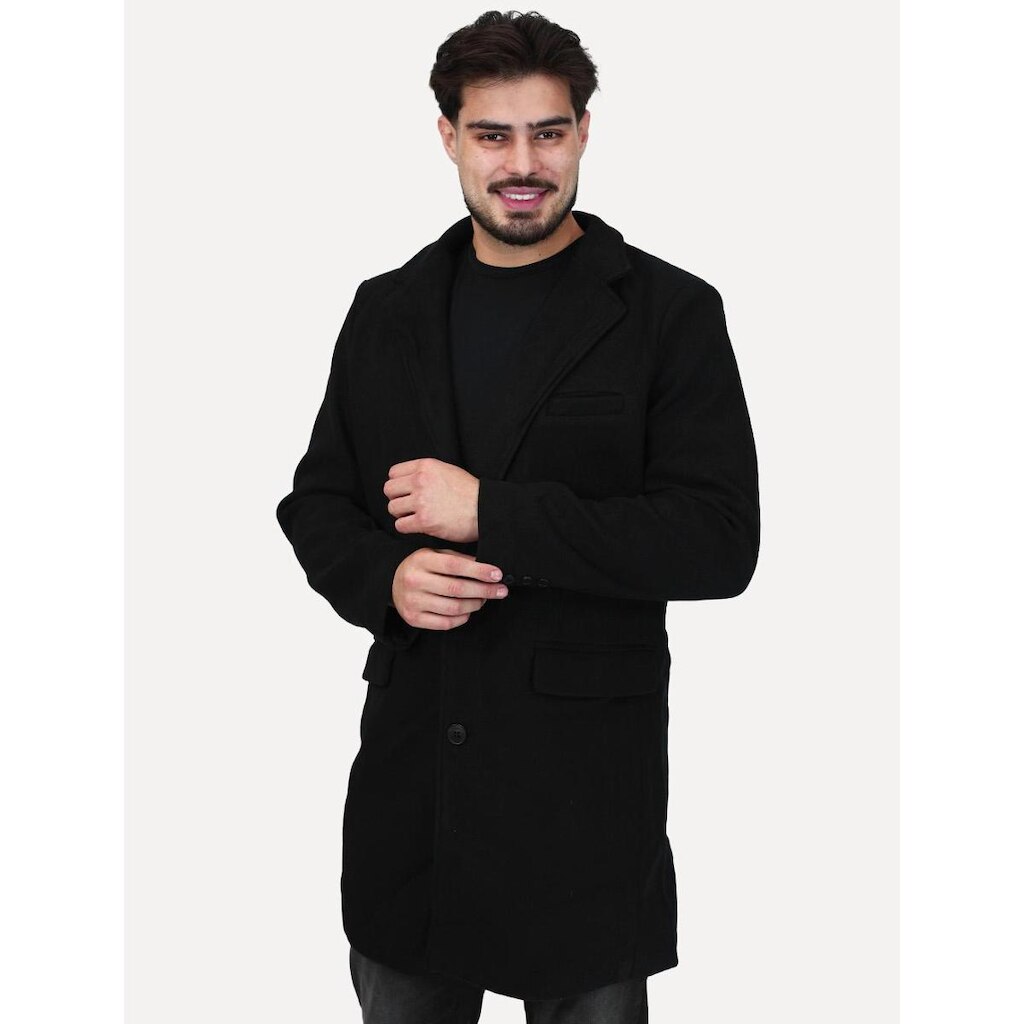 Casaco Dixen Masculina Blazer Alongado Preto