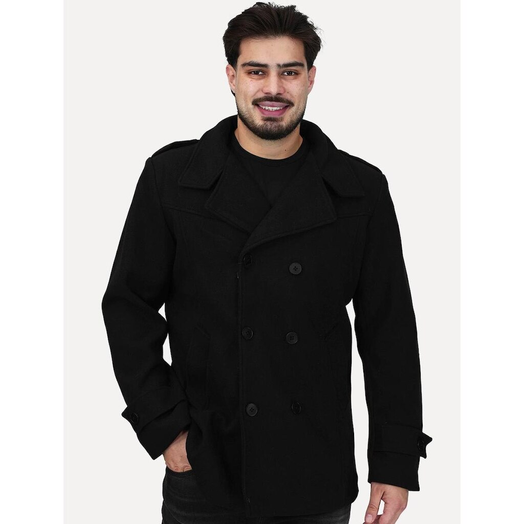 Casaco Dixen Masculina Fechamento Duplo Blazer Preto