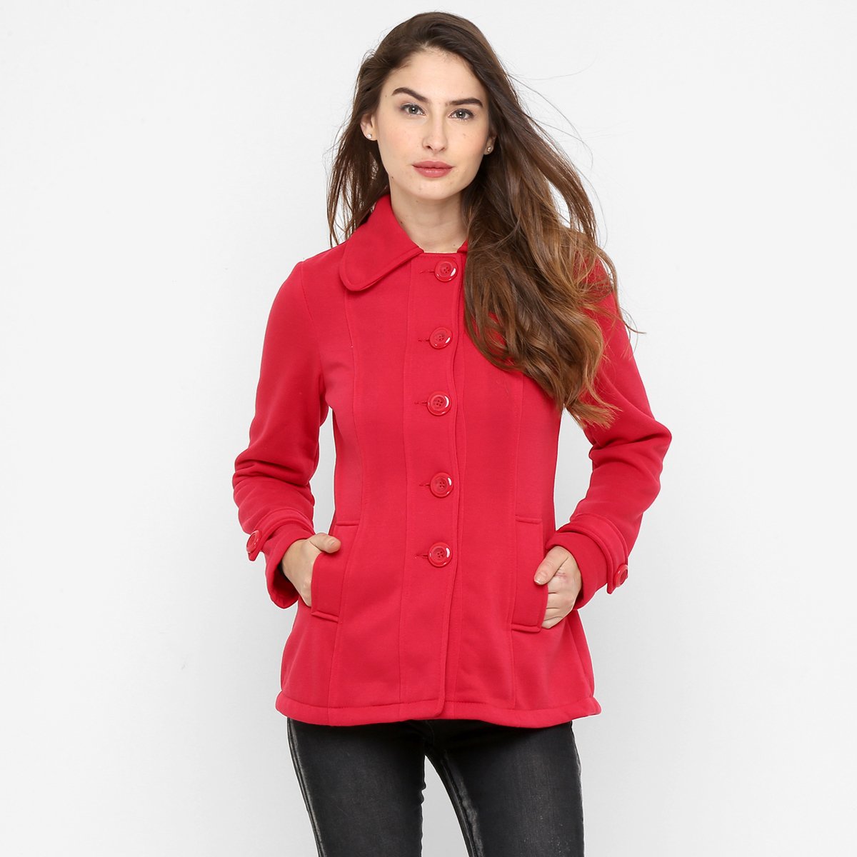 casaco facinelli vermelho