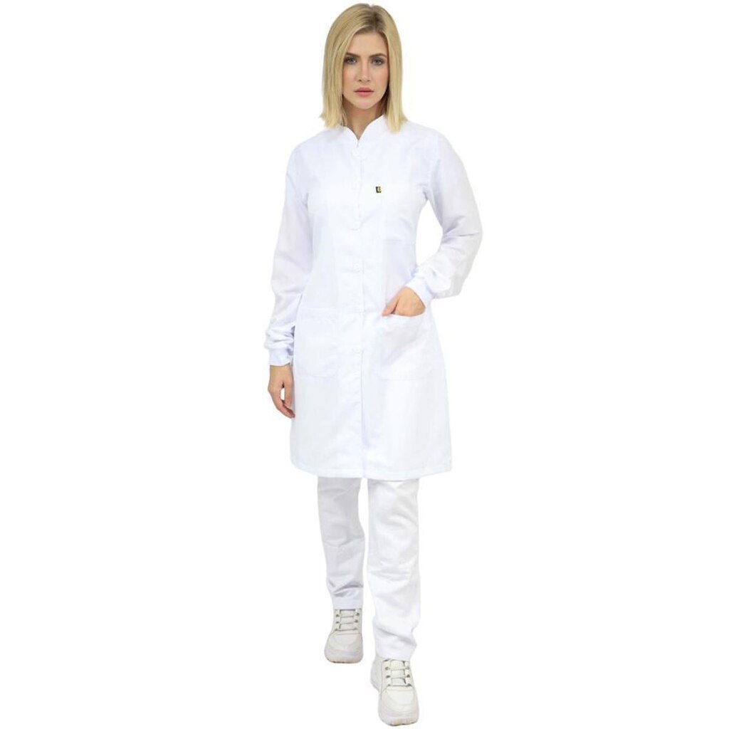 Casaco Feminino Branco com Punho