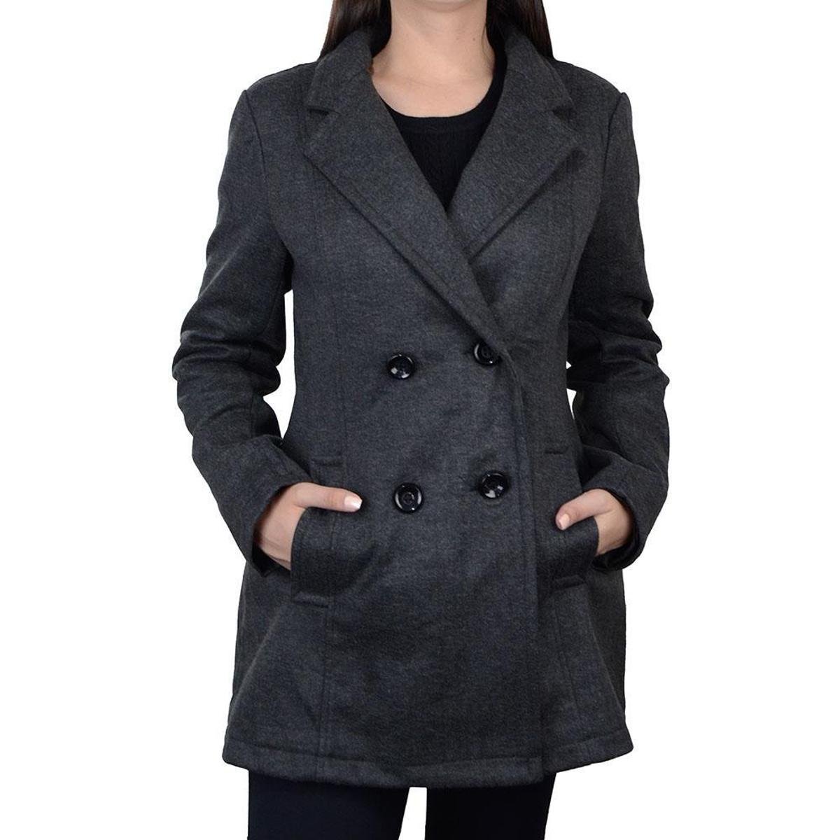 Casaco Feminino Facinelli By Mooncity Cinza Escuro - 610225 Menor preço em Casaco Feminino Facinelli By Mooncity Cinza Escuro - 610225