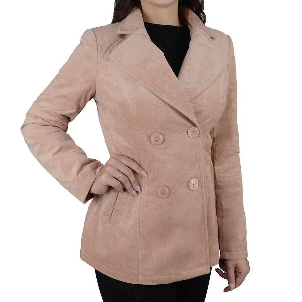 Casaco Feminino Facinelli By Mooncity Veludo Rosa - 610228