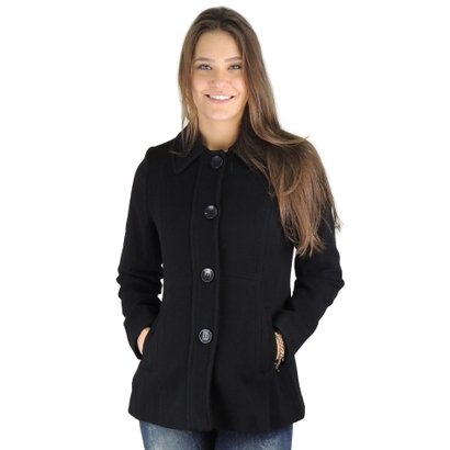 casaco la feminino preto
