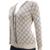 Casaco Feminino Jacquard Losango - Katlen Tricot - Bege