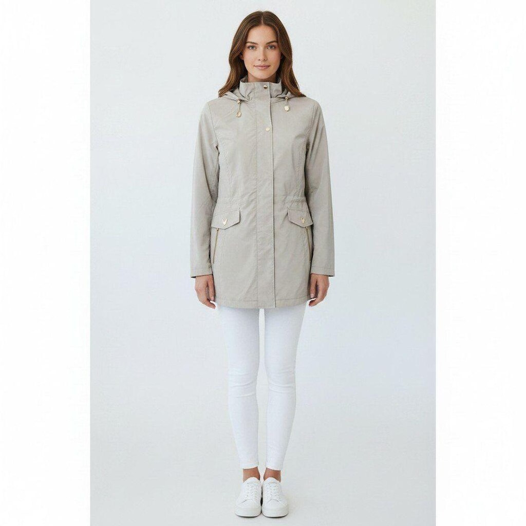 Casaco Feminino Parca Leve Alpelo Cinza 21600046 - Cinza 44