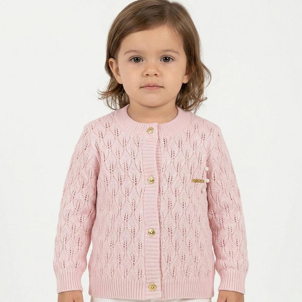 Casaco Folhas Tricô Kids