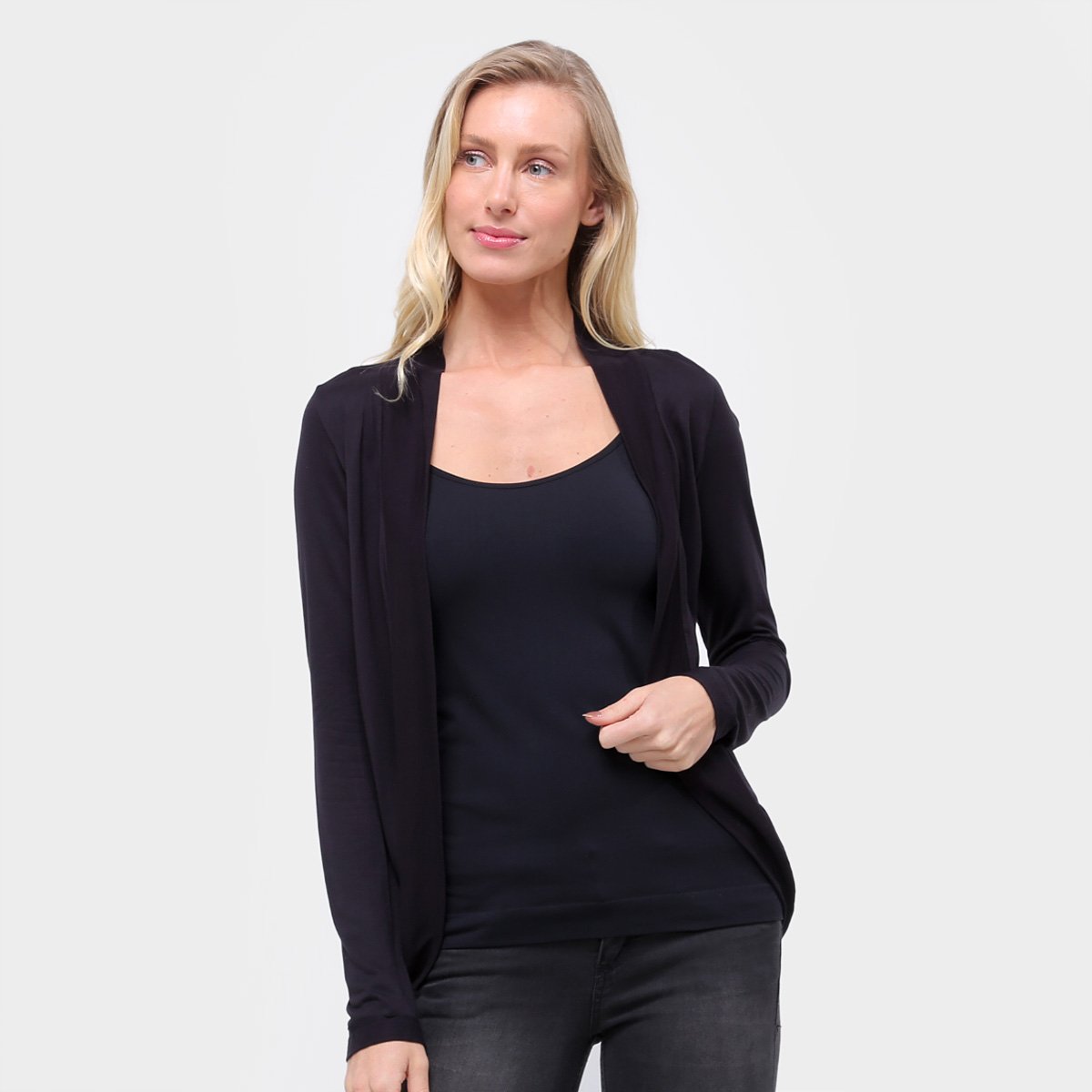 Casaco Hering Básico Com Barra Arredondada Feminina - Preto é ruim? Casaco Hering Básico Com Barra Arredondada Feminina - Preto é boa?