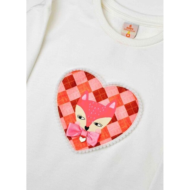Casaco Infantil Menina Minha Fofura Alphabeto Off White