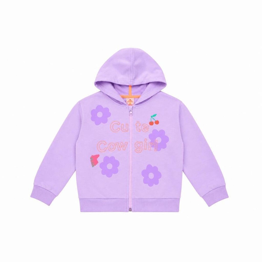 Casaco Infantil Menina Pônei Clube Alphabeto Roxo Bb