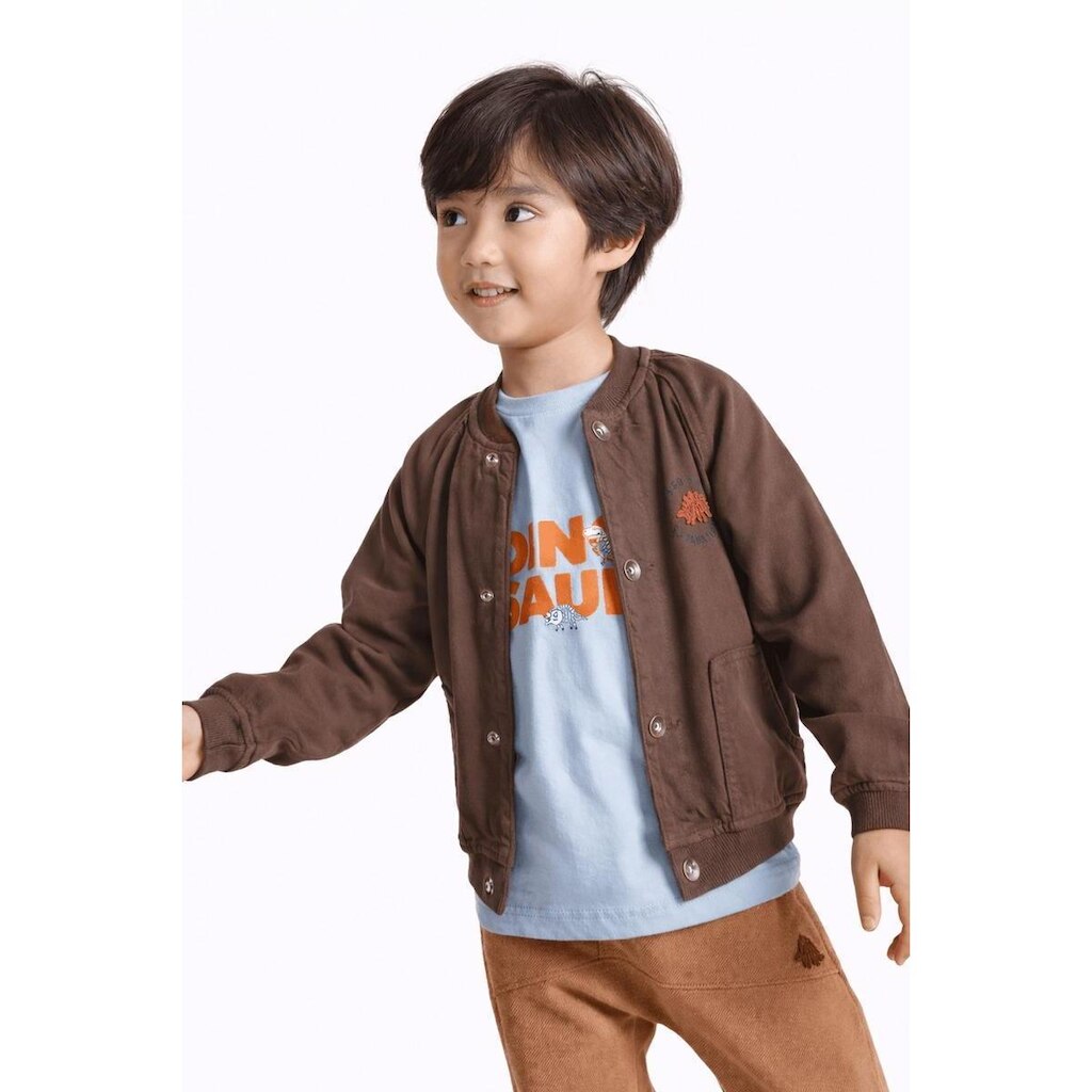 Casaco Infantil Menino Diverdinos Dinossauro Alphabeto