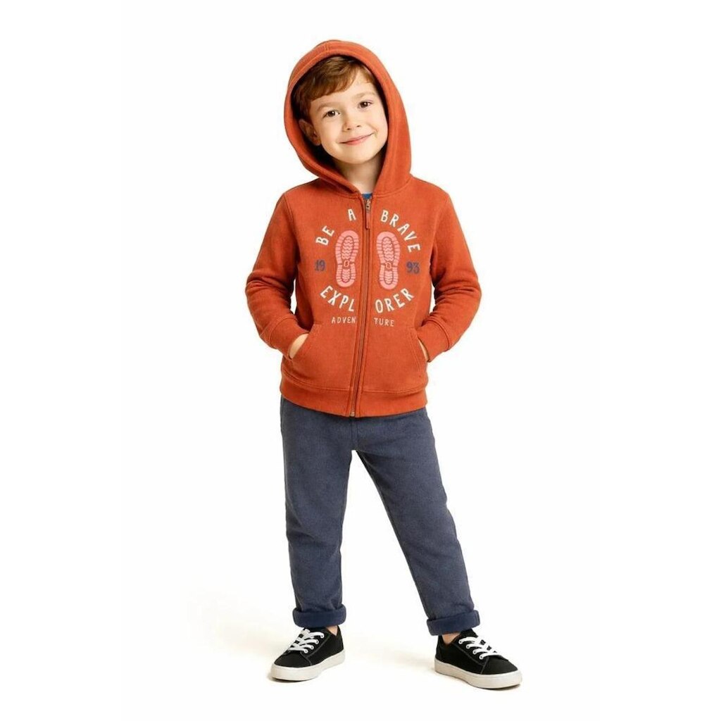 Casaco Infantil Menino Que Bicho te mordeu Alphabeto Laranja