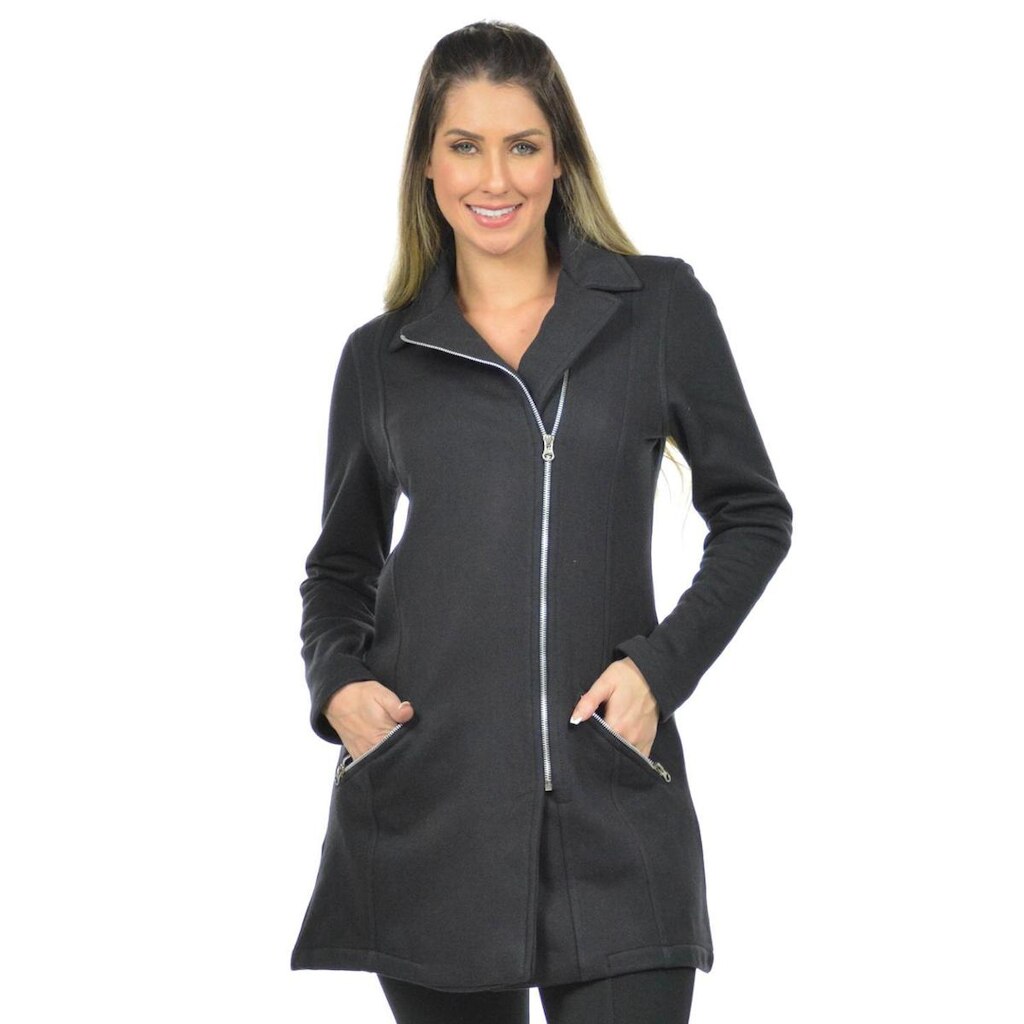 Casaco longo q chic fenomenal Marrom P