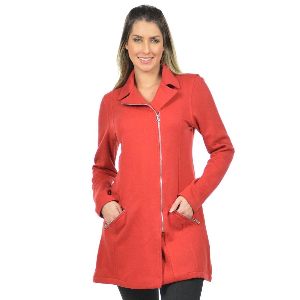 Casaco longo q chic fenomenal Marrom P