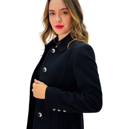 Casaco Malise Curto Lã Batida Feminino Zattini