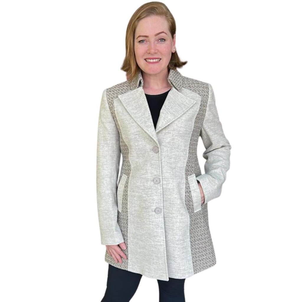 CASACO MALISE TWEED LÃ 3/4 FEMININO REF: MAL513726