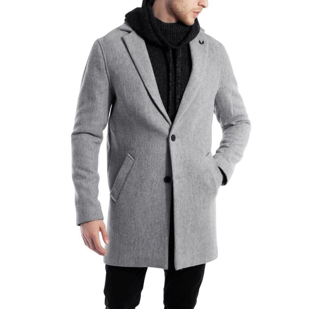 Casaco Masculino Spirito Santo Sobretudo Shelb Cinza Médio - 116013