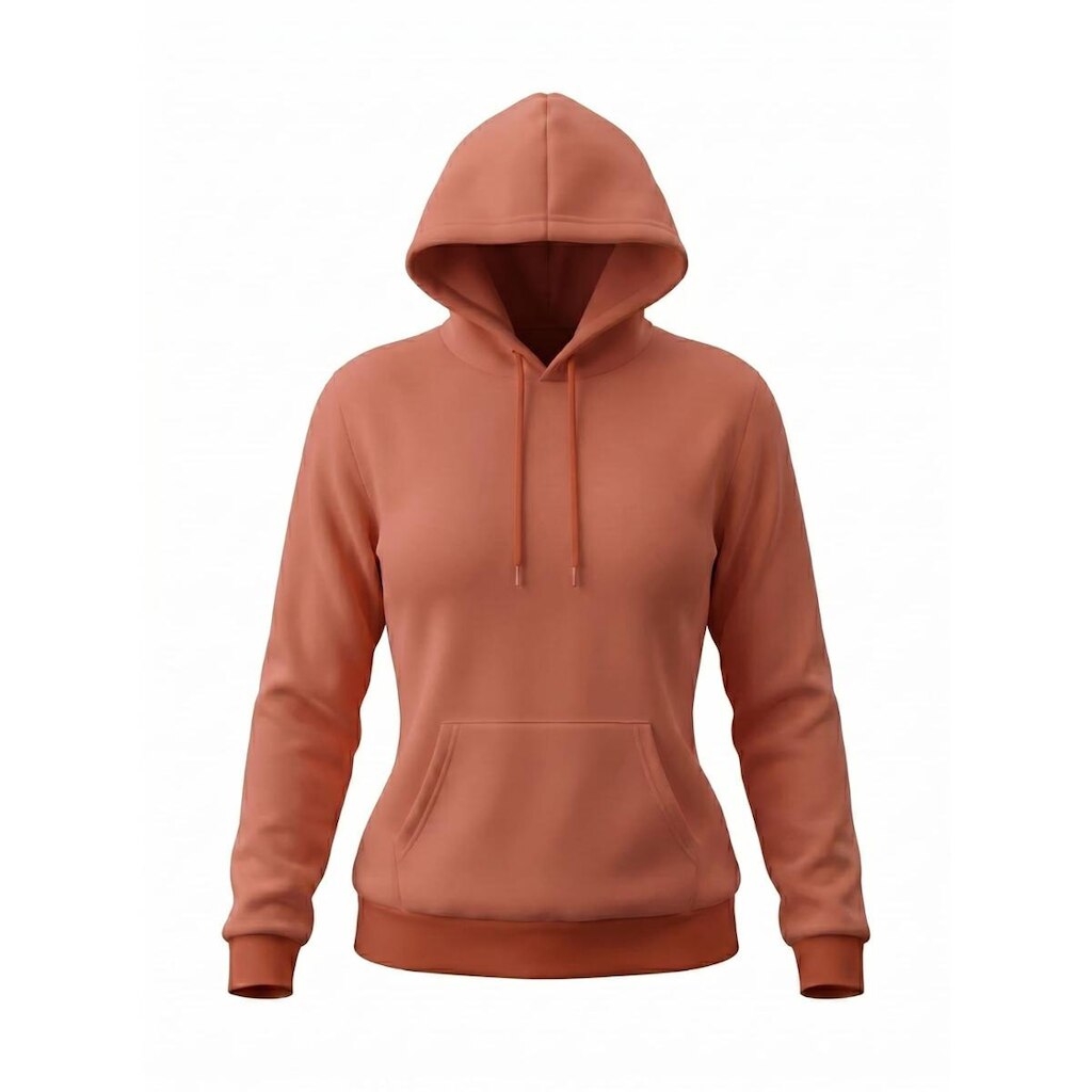 Casaco Moletom Canguru Feminino Liso Quentinho Confortável Top