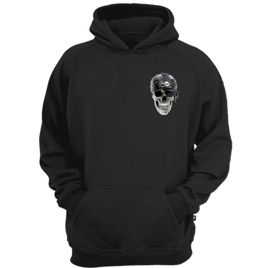 Casaco moletom pirata caveira skull pirate blusa de frio Zattini
