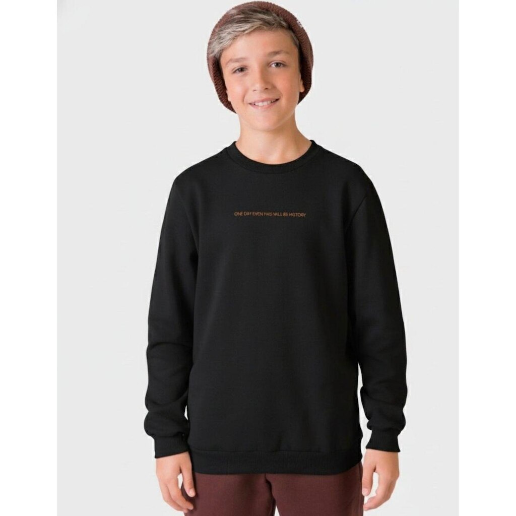 Casaco Moletom Punho Quentinho Dia a Dia Inverno Frio Nova Moda - Masculino 12 a 18 anos