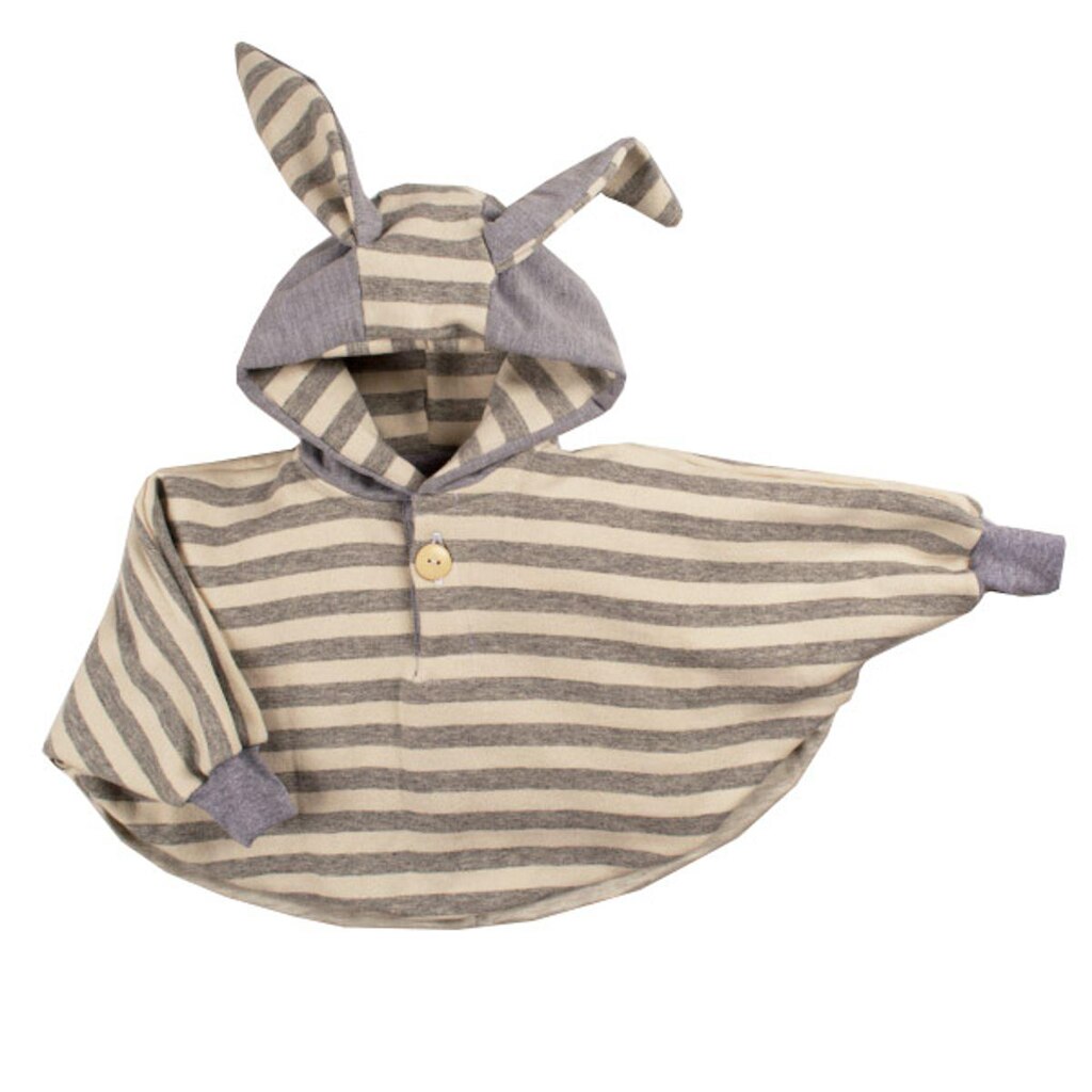 Casaco Poncho Infantil Coelho Orelhudo