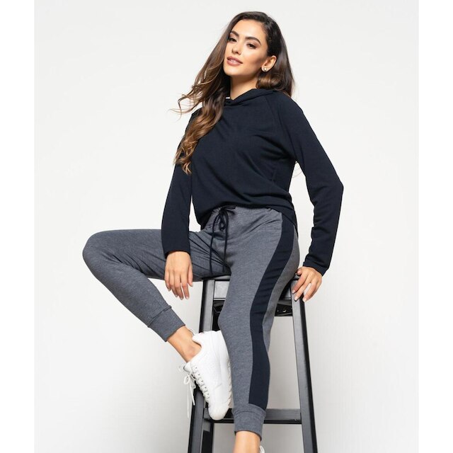 Casaco Salvatore Fashion Comfy Capuz Moletinho Feminino