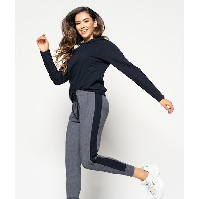 Casaco Salvatore Fashion Comfy Capuz Moletinho Feminino
